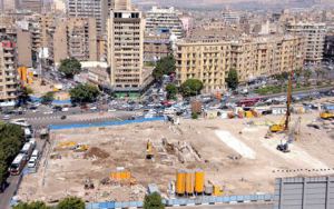 تواصل أعمال بناء جراج التحرير